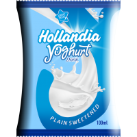 Hollandia Yoghurt Plain Sweetened (90ml x 12)